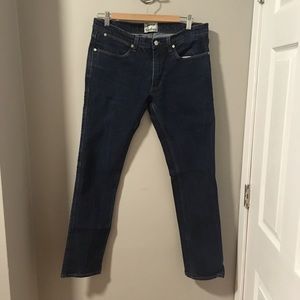 Acne Studios Max Str Raw Denim Jeans Size 33